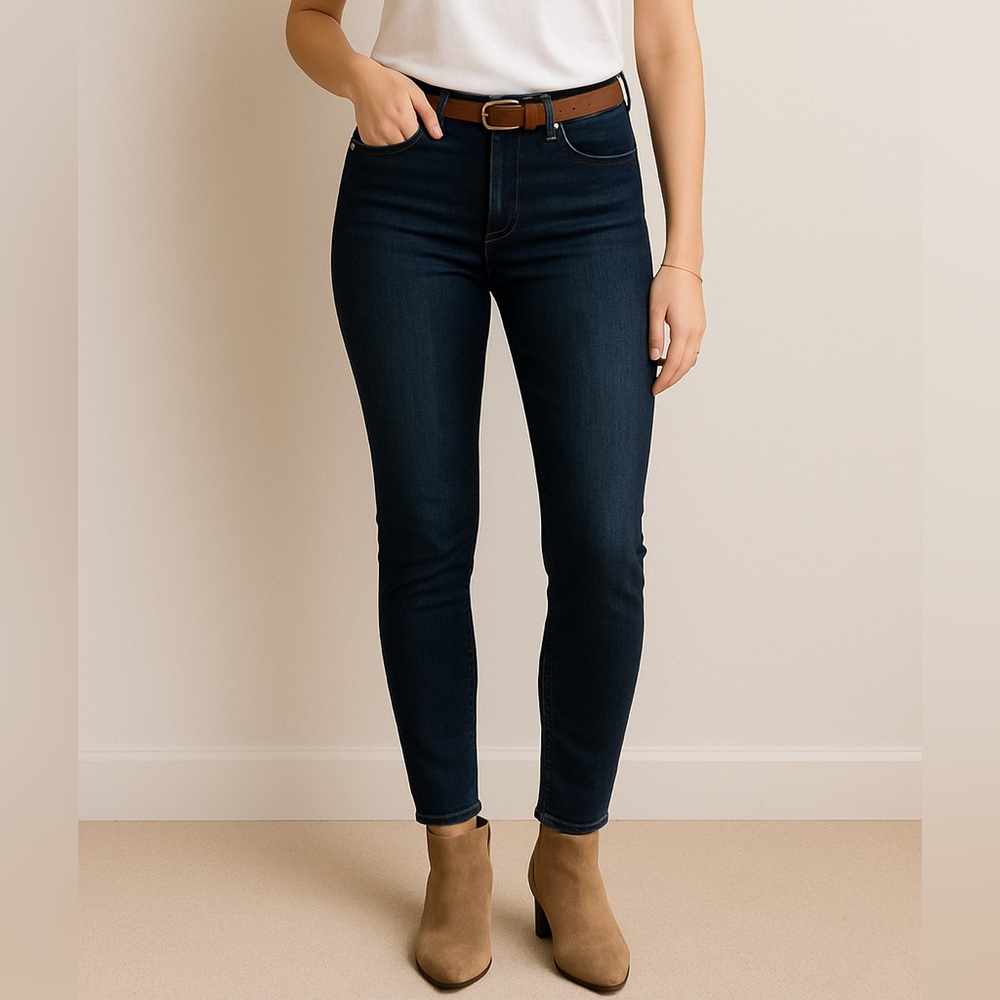 PAIGE Midnight Blue Women's Skyline Skinny Jeans